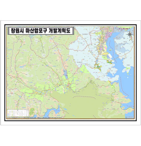 [개발]경상남도 창원시 마산합포구 토지이용계획도 105cm x 75cm GN