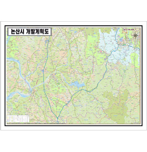 충청남도 논산시  토지이용계획 개발계획도