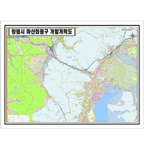 [개발]경상남도 창원시 마산회원구 토지이용계획도 105cm x 75cm GN