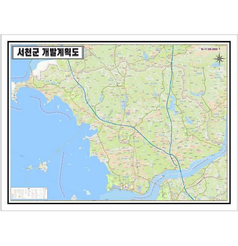 충청남도 서천군  토지이용계획 개발계획도