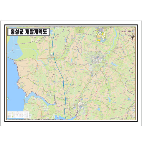 충청남도 홍성군  토지이용계획 개발계획도